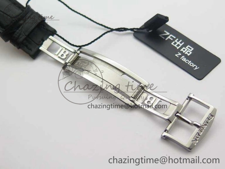 SmartChoice Villeret 6651 SS ZF 1:1 Best Edition White Dial On Black Leather Strap A 8098