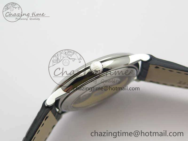 SmartChoice Villeret 6651 SS ZF 1:1 Best Edition White Dial On Black Leather Strap A 8098