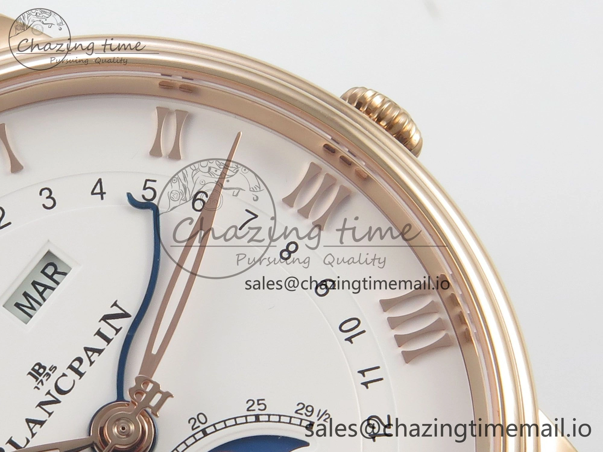Stretchable Villeret 6654 RG Complicated Function APSF 1:1 Best Edition White Dial on Brown Leather Strap A 5256