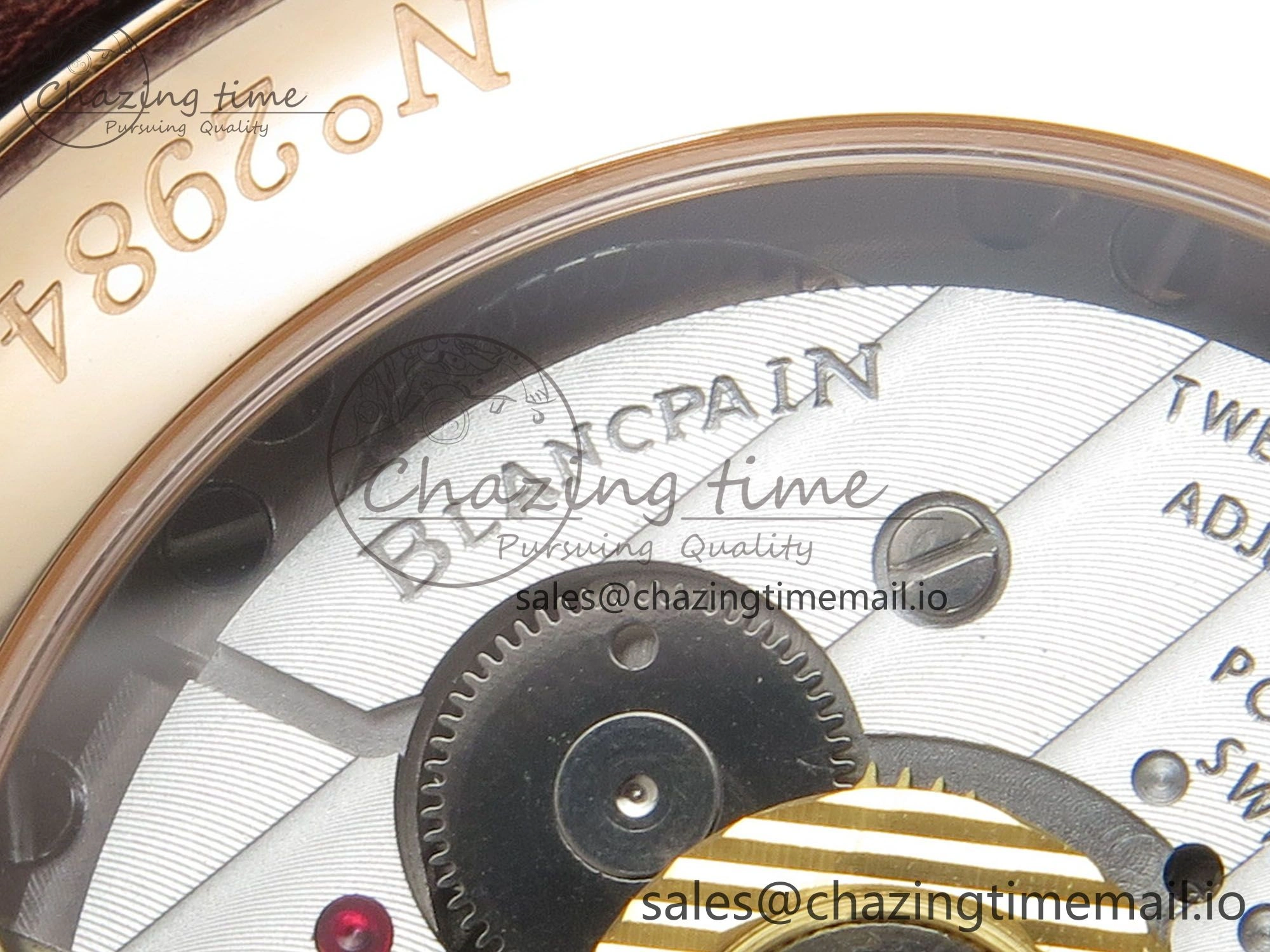 Stretchable Villeret 6654 RG Complicated Function APSF 1:1 Best Edition White Dial on Brown Leather Strap A 5256