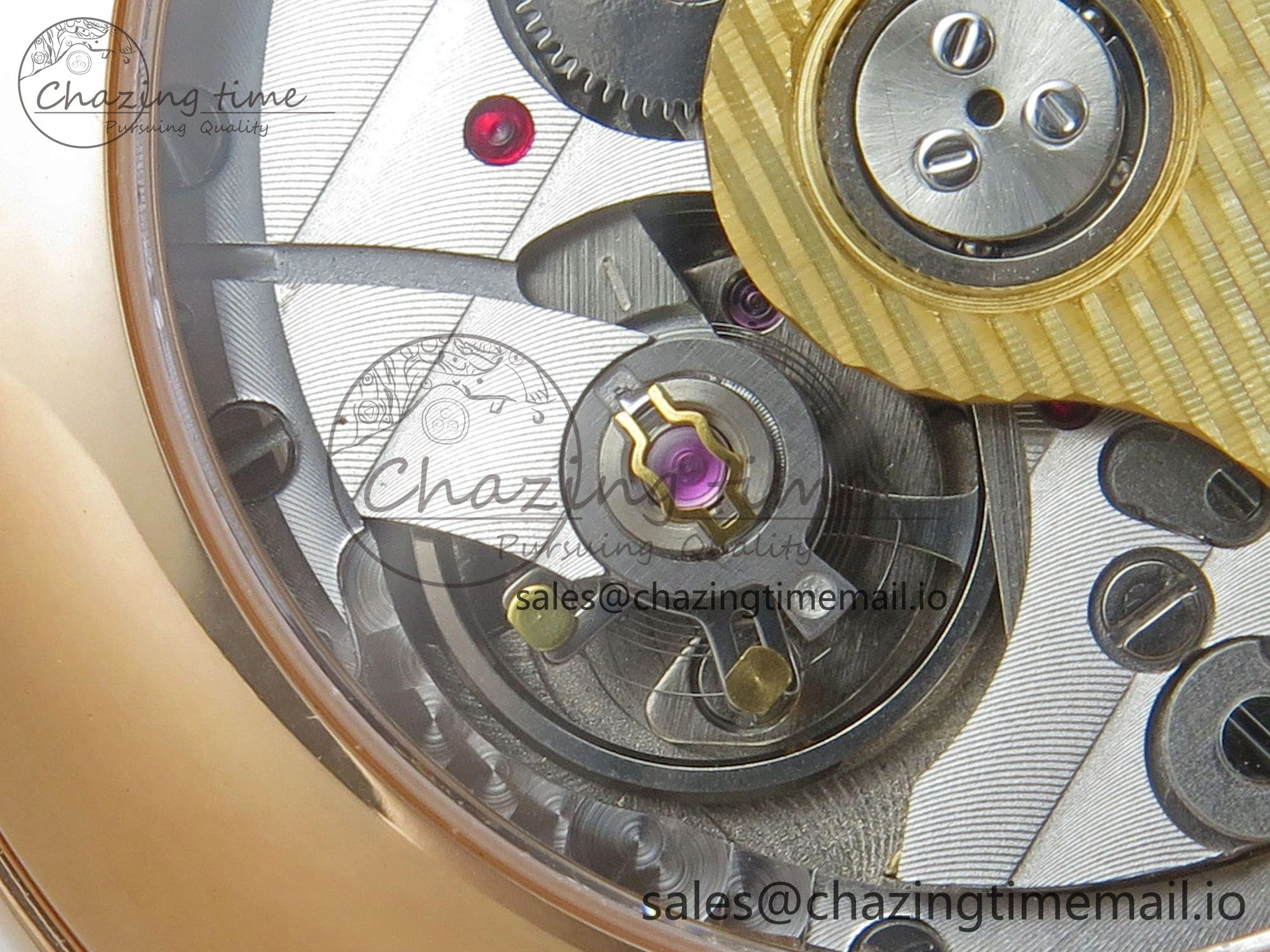 Stretchable Villeret 6654 RG Complicated Function APSF 1:1 Best Edition White Dial on Brown Leather Strap A 5256