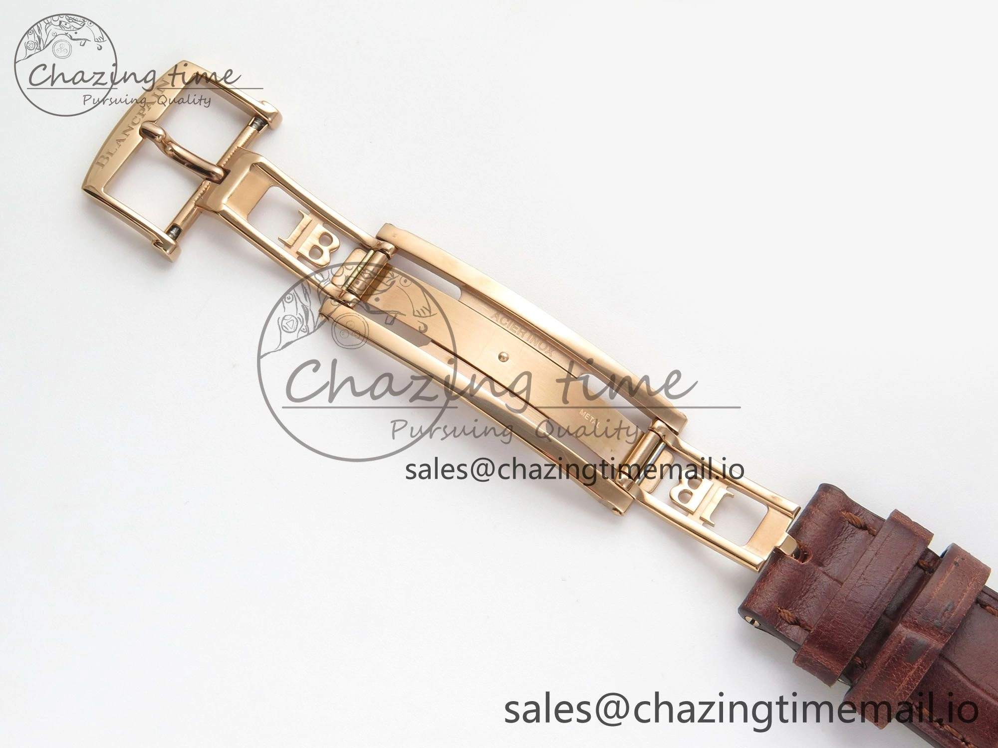 Stretchable Villeret 6654 RG Complicated Function APSF 1:1 Best Edition White Dial on Brown Leather Strap A 5256