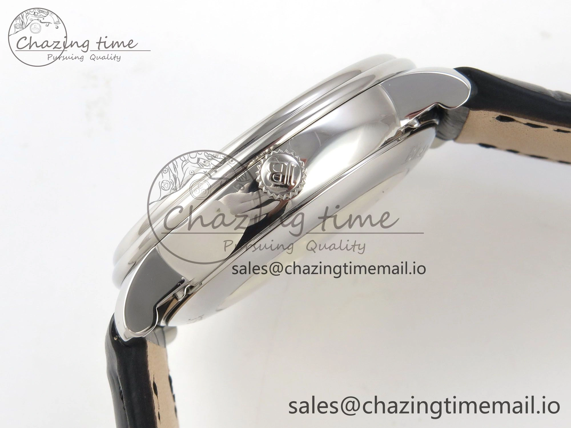 SmartChoice Villeret 6654 SS Complicated Function APSF 1:1 Best Edition White Dial on Black Leather Strap A 5257