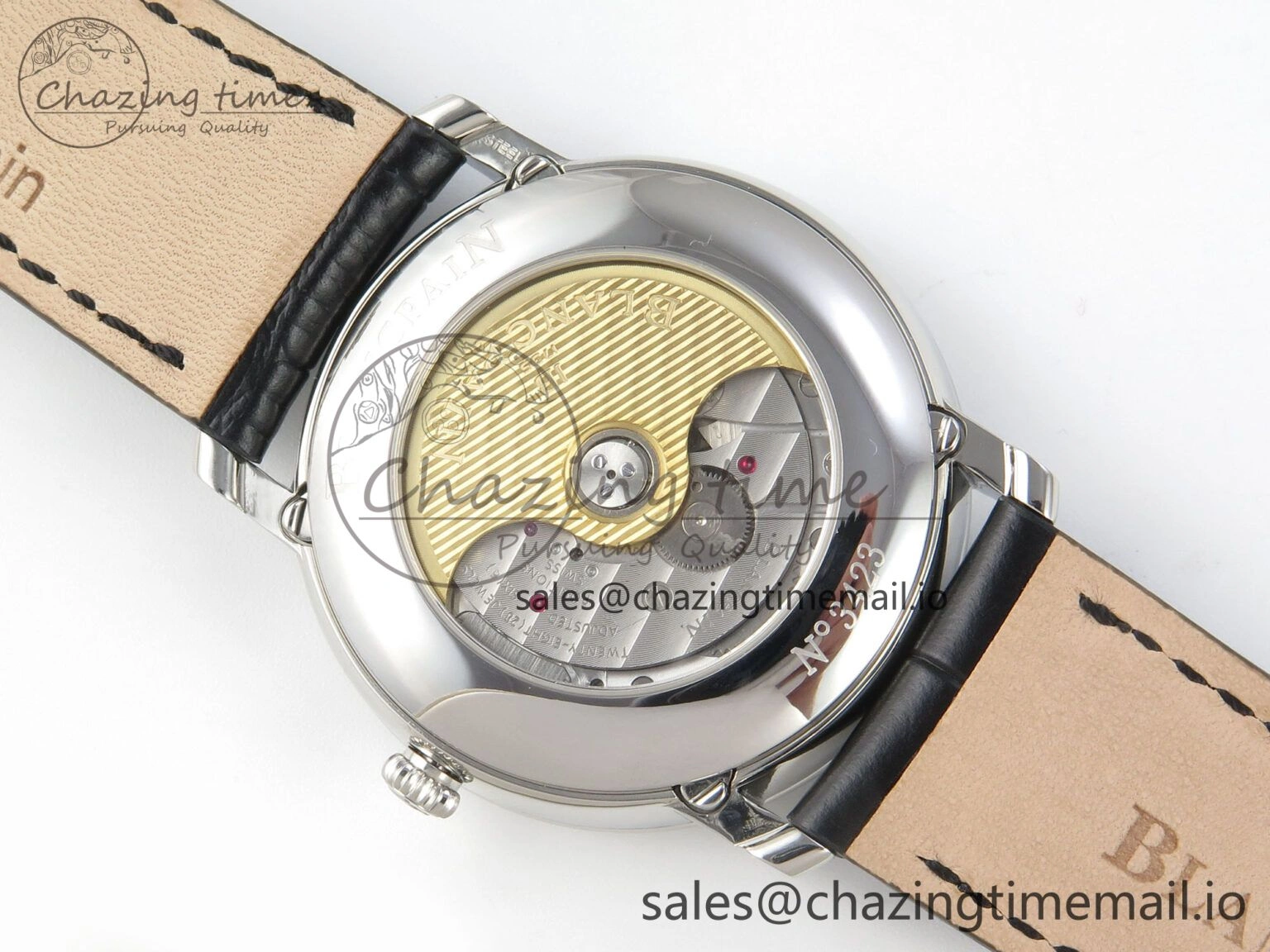 SmartChoice Villeret 6654 SS Complicated Function APSF 1:1 Best Edition White Dial on Black Leather Strap A 5257