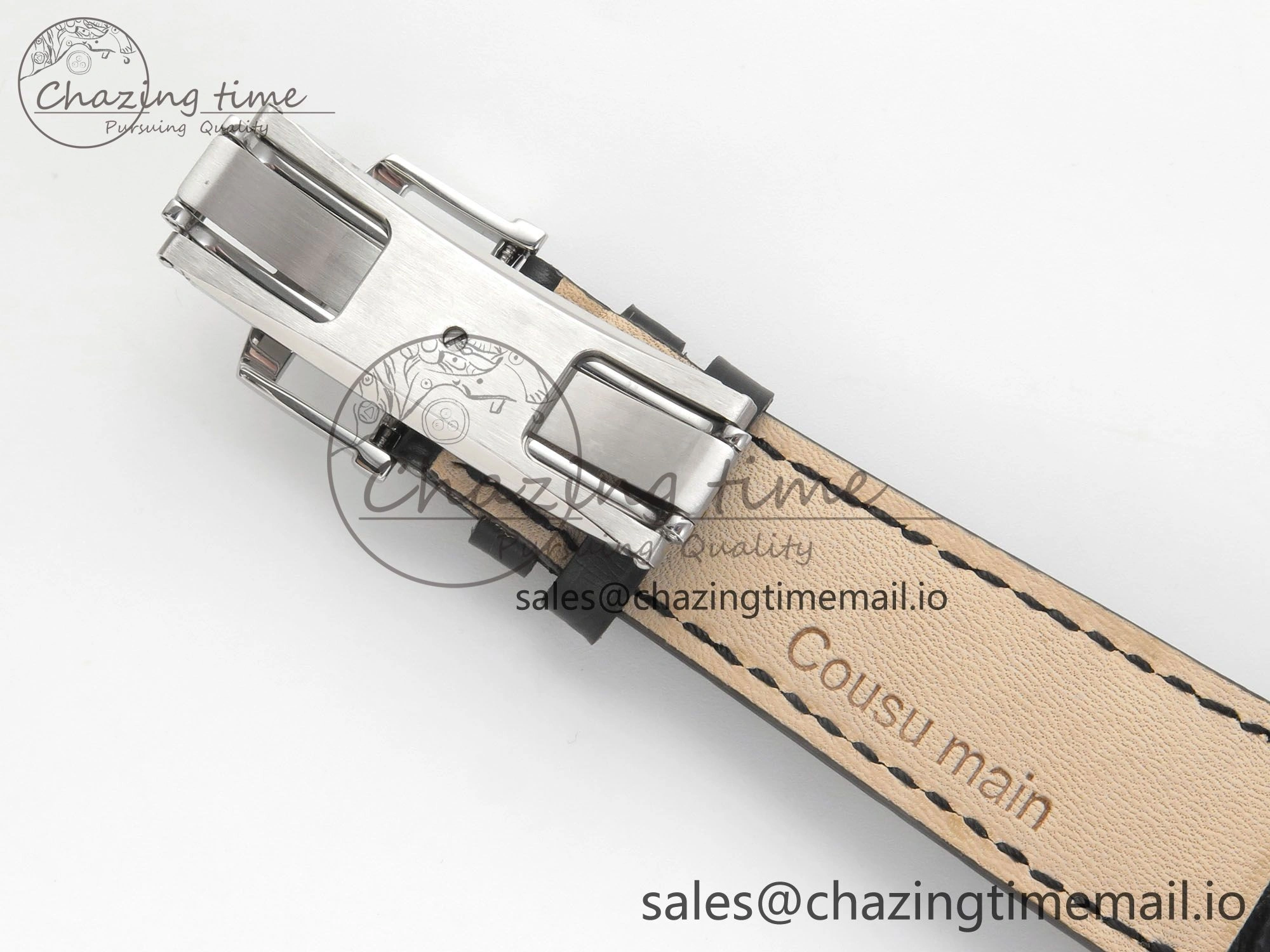 SmartChoice Villeret 6654 SS Complicated Function APSF 1:1 Best Edition White Dial on Black Leather Strap A 5257