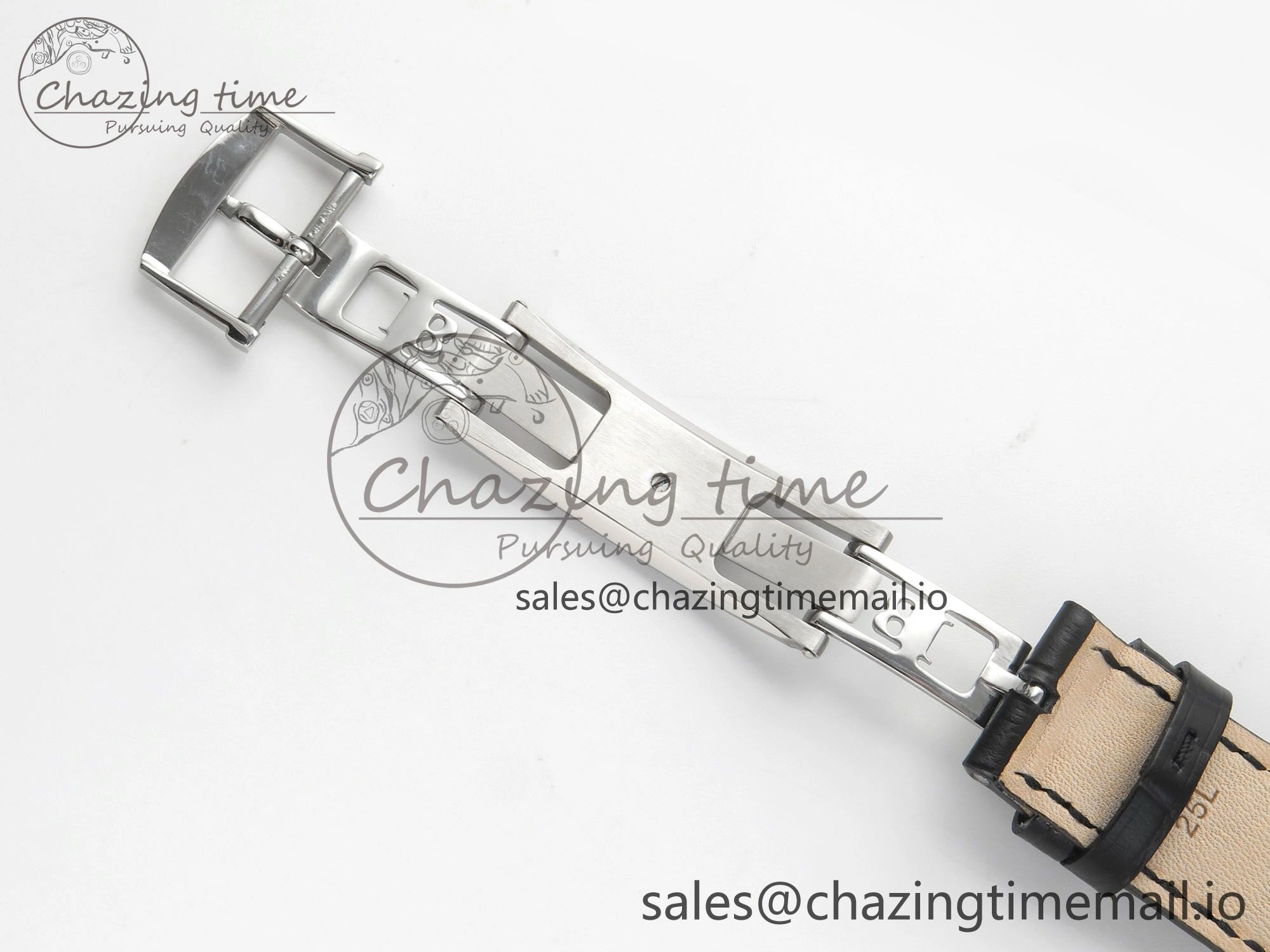 SmartChoice Villeret 6654 SS Complicated Function APSF 1:1 Best Edition White Dial on Black Leather Strap A 5257