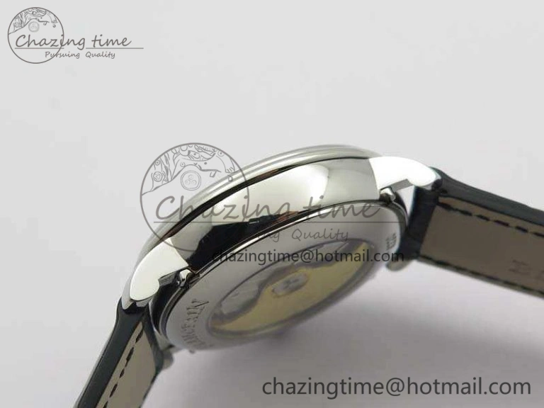 Villeret 6654 SS Complicated Function OMF 1:1 Best Edition Gray Dial On Leather Strap A TravelReady 8120