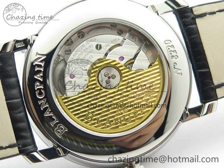 Villeret 6654 SS Complicated Function OMF 1:1 Best Edition Gray Dial On Leather Strap A TravelReady 8120