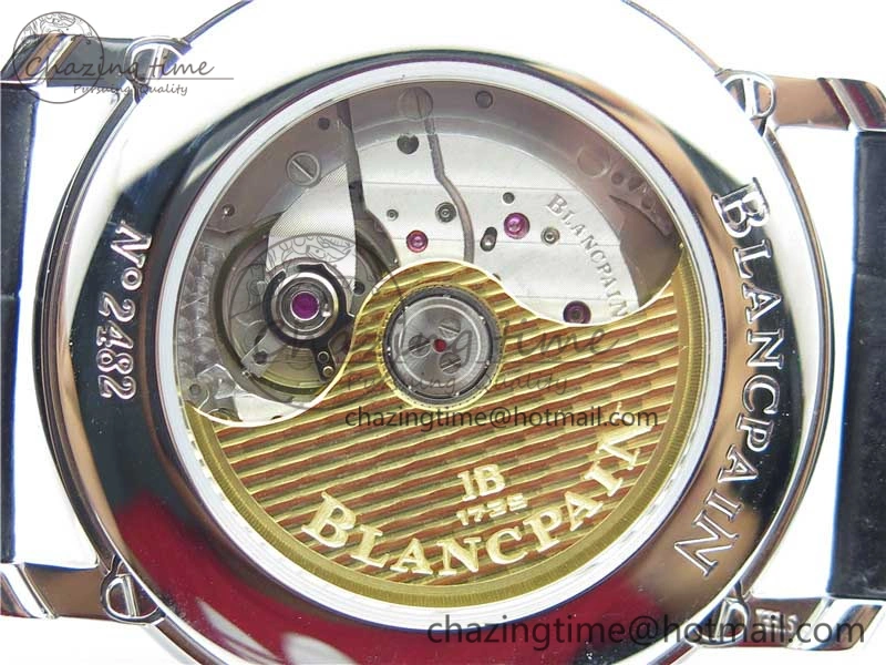 ModernLook Villeret 6654 SS Complicated Function OMF 1:1 Best Edition White Dial on Black Leather Strap A6654 V 5268