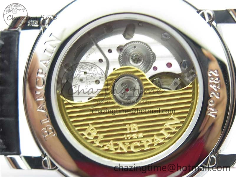 ModernLook Villeret 6654 SS Complicated Function OMF 1:1 Best Edition White Dial on Black Leather Strap A6654 V 5268