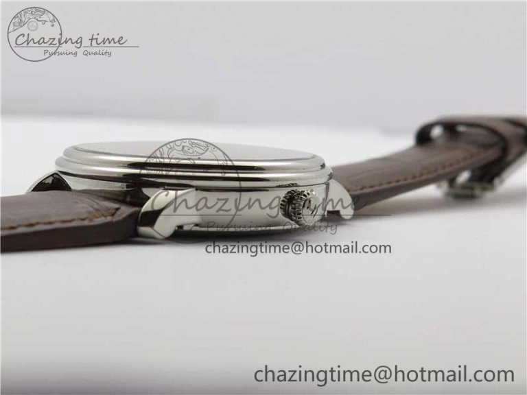 ZipUp Villeret 6654 SS Complicated Function OMF 1:1 Best Edition White Dial on Brown Leather Strap A6654 V 5270