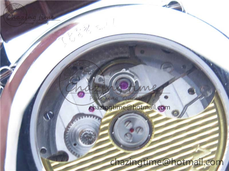 ZipUp Villeret 6654 SS Complicated Function OMF 1:1 Best Edition White Dial on Brown Leather Strap A6654 V 5270