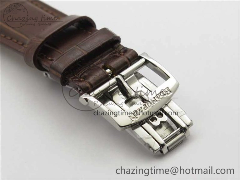 ZipUp Villeret 6654 SS Complicated Function OMF 1:1 Best Edition White Dial on Brown Leather Strap A6654 V 5270