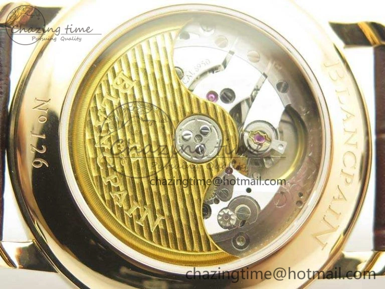 GoAnywhere Villeret 6669 RG HG 1:1 Best Edition White Dial On Leather Strap V 8096