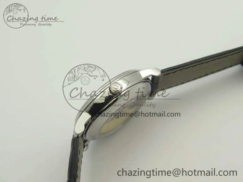 Durable Villeret 6669 SS HG 1:1 Best Edition White Dial On Leather Strap V 5294
