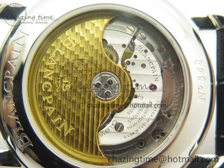Durable Villeret 6669 SS HG 1:1 Best Edition White Dial On Leather Strap V 5294