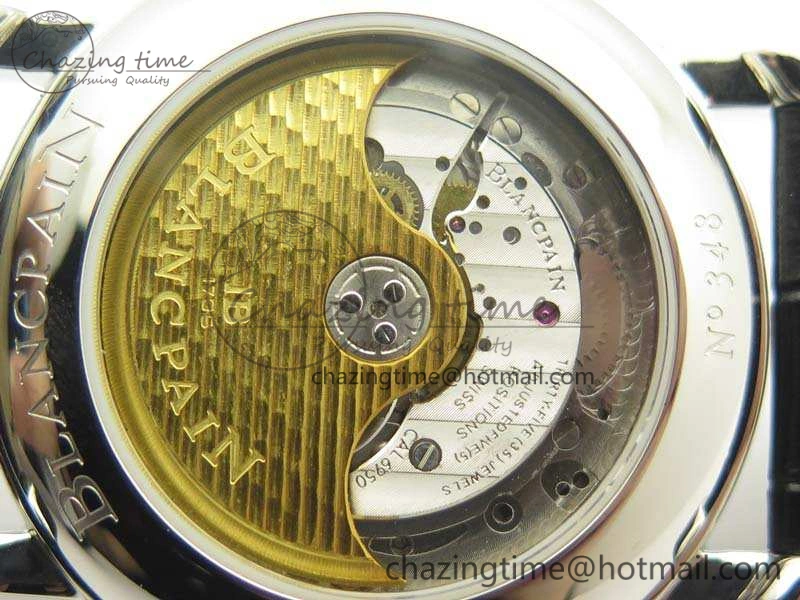 Durable Villeret 6669 SS HG 1:1 Best Edition White Dial On Leather Strap V 5294