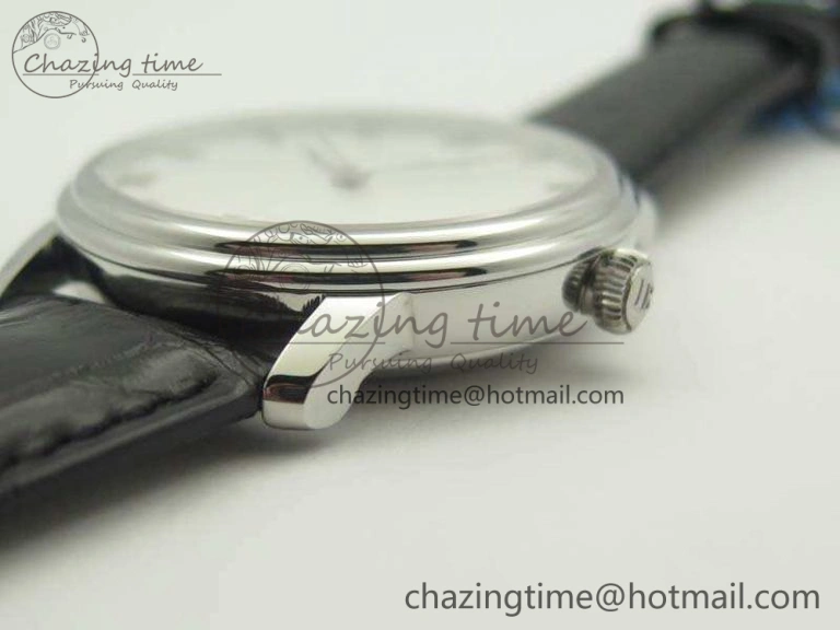 Durable Villeret 6669 SS HG 1:1 Best Edition White Dial On Leather Strap V 5294
