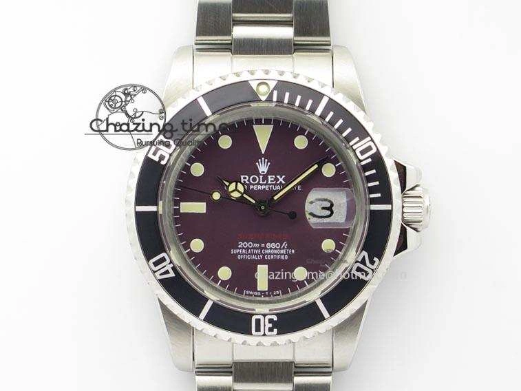 Vintage 1680 Best Edition Red Submariner 200m=660ft A2836 (Superlumed dial and hands) Youthful 3918