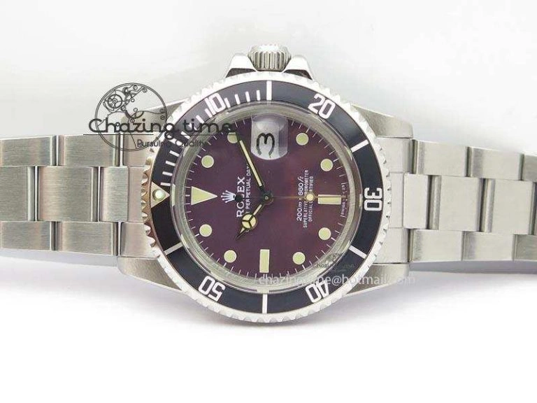 Vintage 1680 Best Edition Red Submariner 200m=660ft A2836 (Superlumed dial and hands) Youthful 3918
