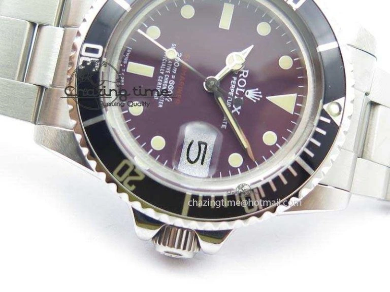 Vintage 1680 Best Edition Red Submariner 200m=660ft A2836 (Superlumed dial and hands) Youthful 3918