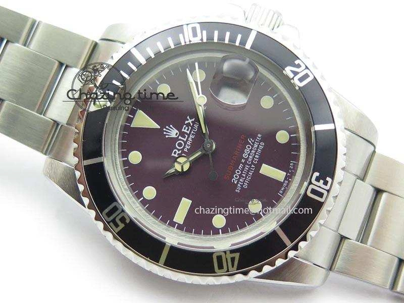 Vintage 1680 Best Edition Red Submariner 200m=660ft A2836 (Superlumed dial and hands) Youthful 3918