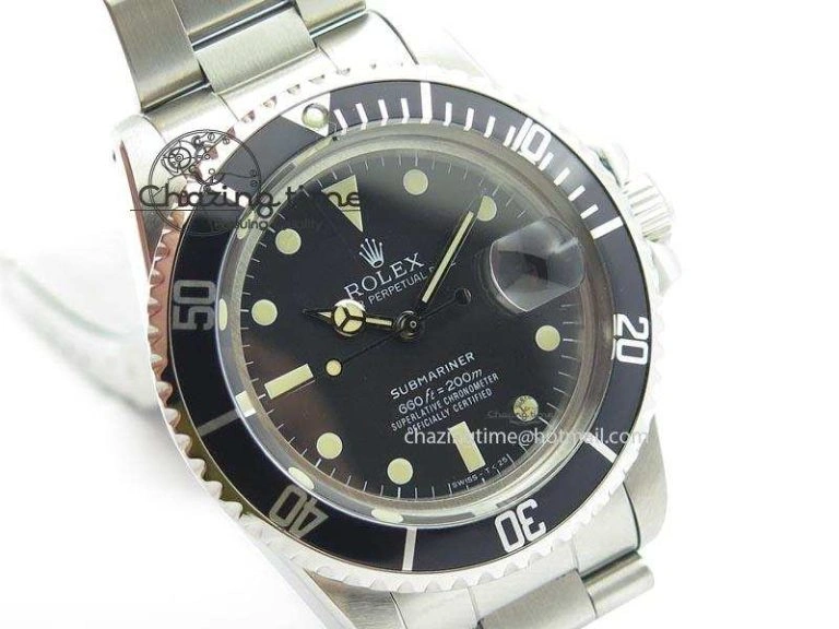 Sporty Vintage 1680 Best Edition White Submariner 660ft 200m A2836 (Superlumed Dial And Hands) 3919