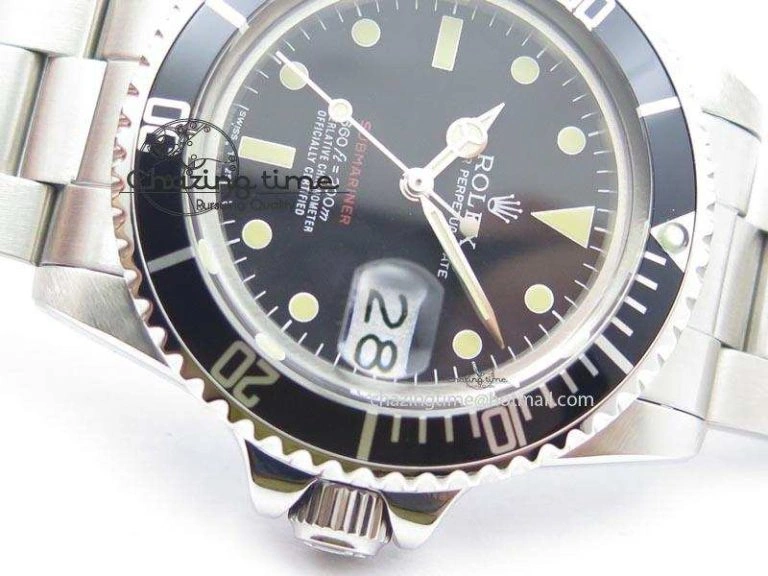 Vintage 1680 Best Edition black Submariner 660ft 200m A2836 (Superlumed Dial And Hands) Casual 3921