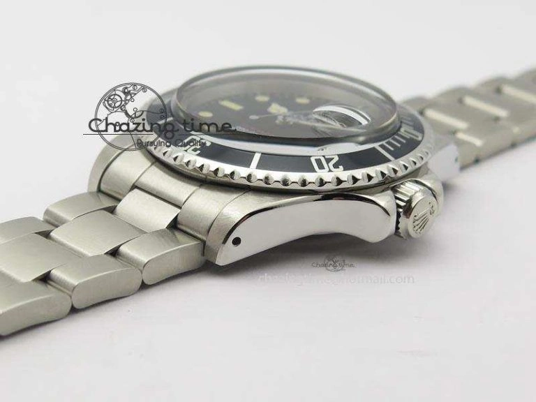 Vintage 1680 Best Edition black Submariner 660ft 200m A2836 (Superlumed Dial And Hands) Casual 3921