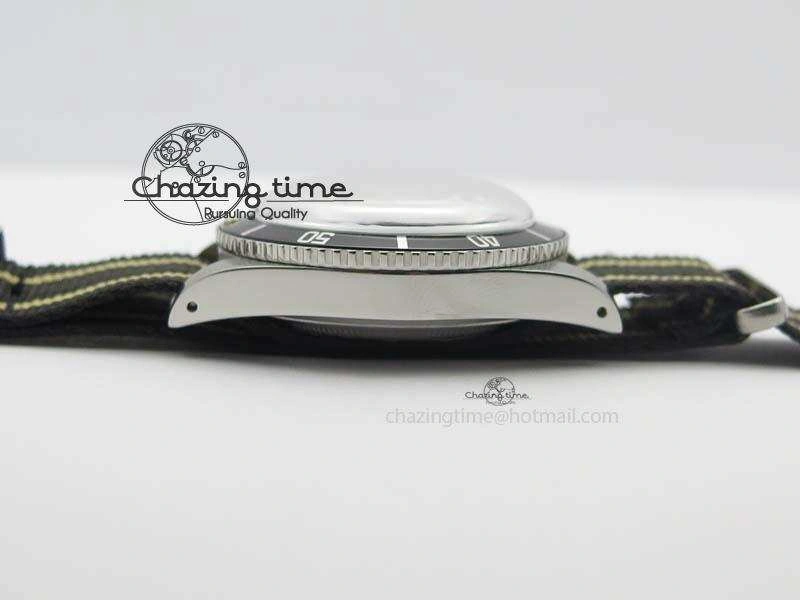 Vintage 1680 Submariner No Date SS Black Dial On Nylon Strap A OnTrend 3854