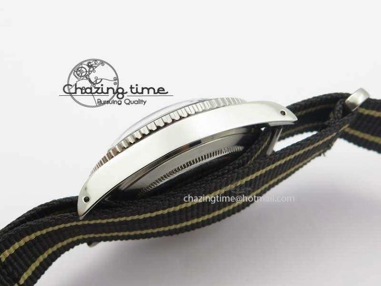 Vintage 1680 Submariner No Date SS Black Dial On Nylon Strap A OnTrend 3854