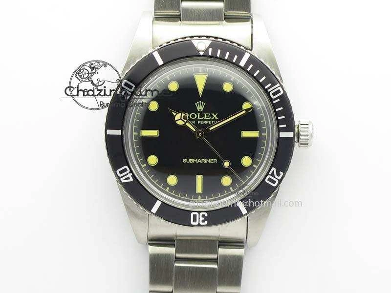 Vintage 1680 Submariner No Date SS Black Dial On SS Bracelet A FashionForward 3853