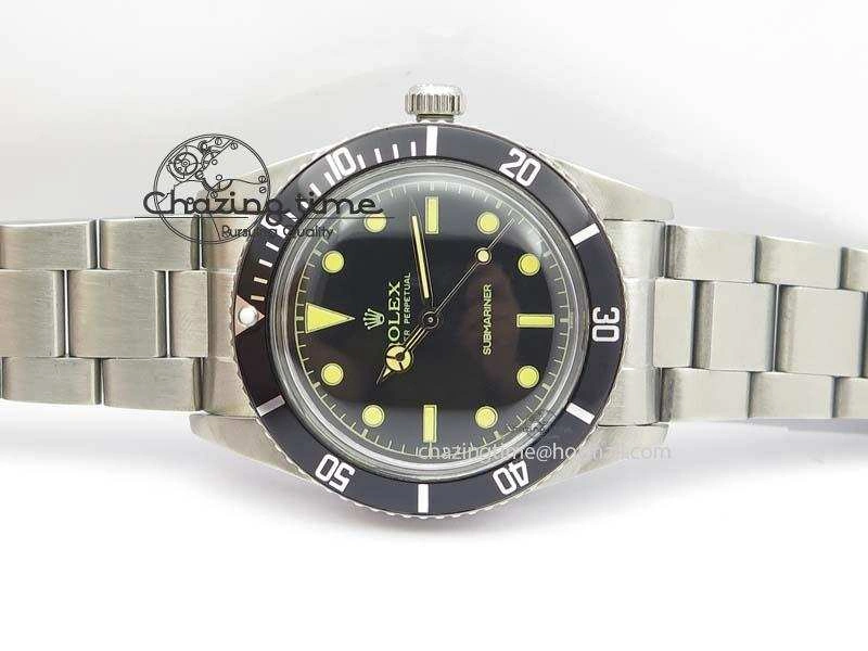 Vintage 1680 Submariner No Date SS Black Dial On SS Bracelet A FashionForward 3853