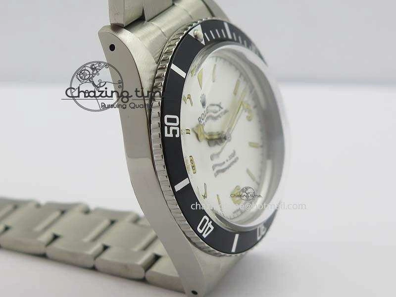 Practical Vintage 1680 Submariner No Date SS White Dial On SS Bracelet A 3855
