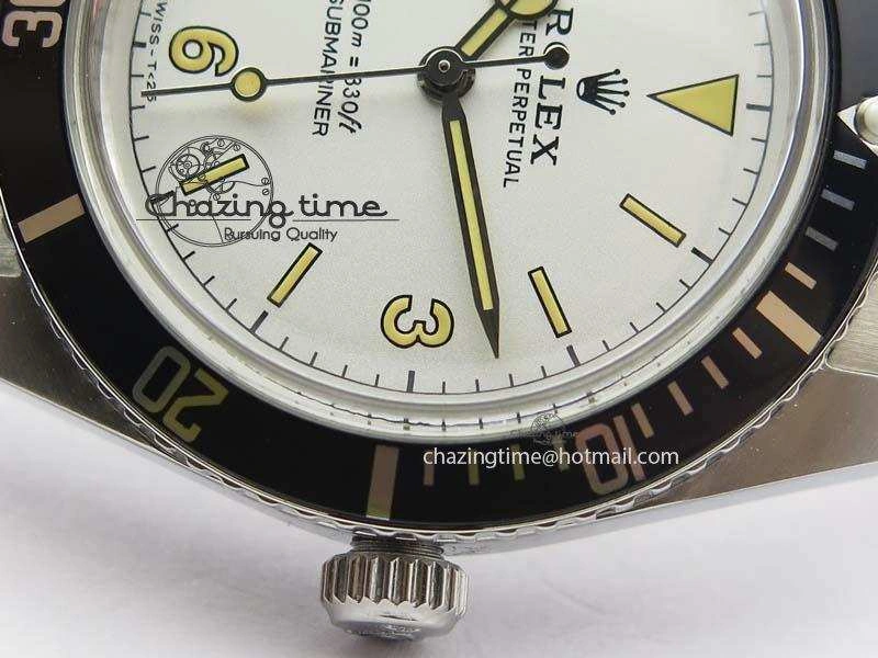 Practical Vintage 1680 Submariner No Date SS White Dial On SS Bracelet A 3855