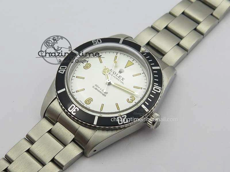 Practical Vintage 1680 Submariner No Date SS White Dial On SS Bracelet A 3855