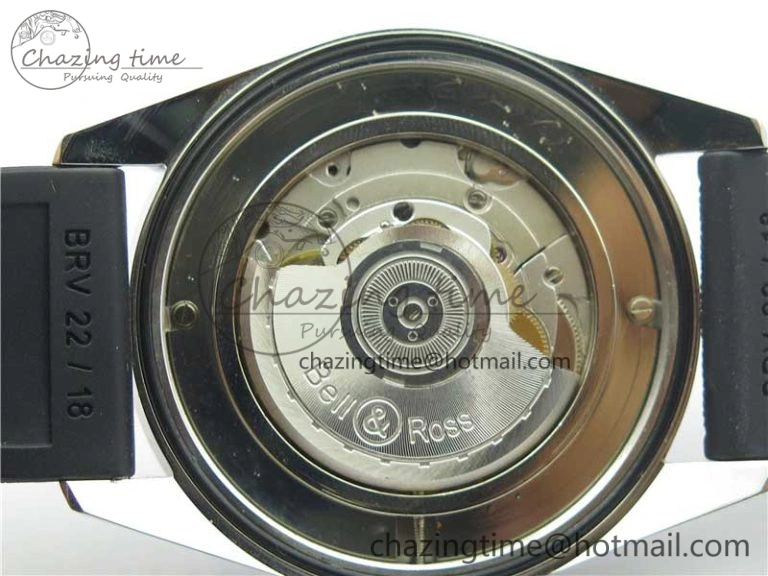 Vintage BR123 SS Blue Dial Blue Bezel on Black Rubber Strap MIYOTA HighQuality 5172