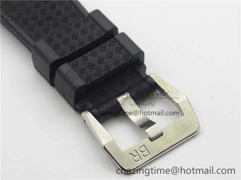 Vintage BR123 SS Blue Dial Blue Bezel on Black Rubber Strap MIYOTA HighQuality 5172