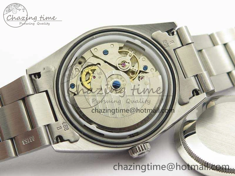 Unique Vintage Explorer Ref.1016 Black Dial Cream Markers On SS Bracelet A23J 3542
