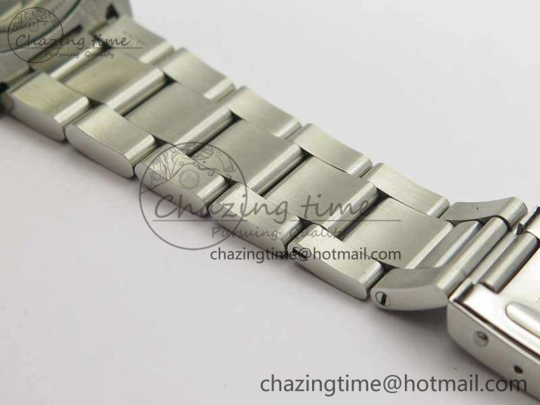 Thermal Vintage Explorer Ref.1016 Cartier Black Dial Cream Markers On SS Bracelet A23J 3545