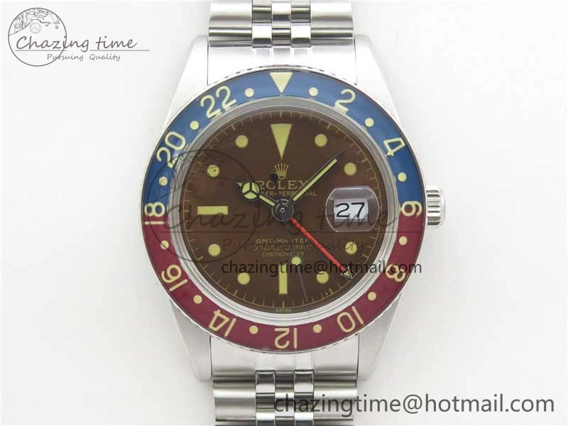 Vintage GMT Master 6542 Tropical Black Dial on Jubilee Bracelet A UrbanStyle 2519
