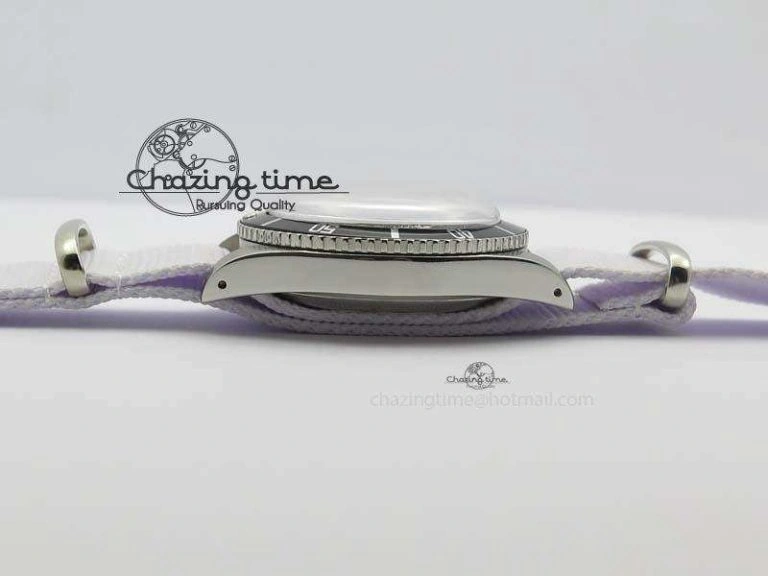 Vintage Oyster Submariner No Date SS Black Dial 200m 660ft On Nylon Strap A Compact 3856