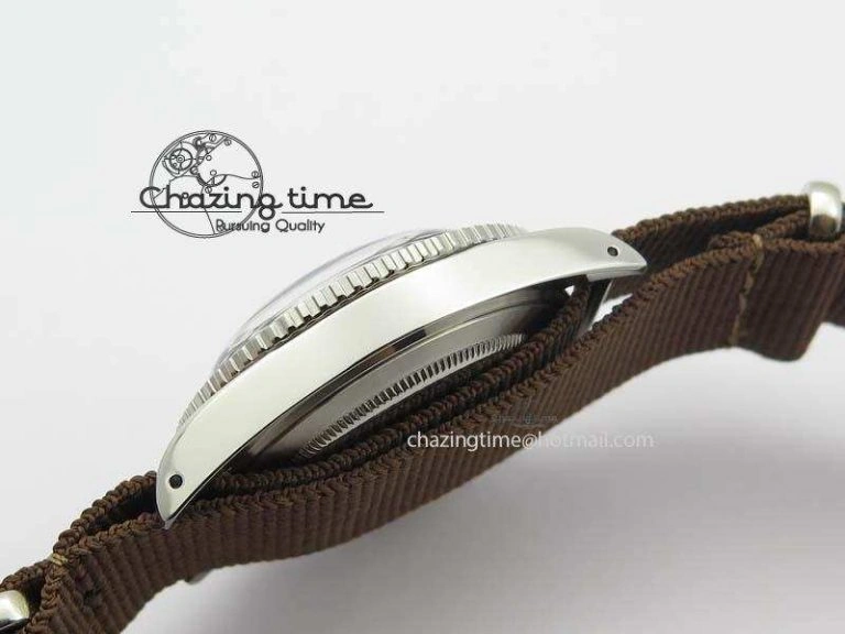 ZeroBulk Vintage Oyster Submariner No Date SS Black Dial On Nylon Strap A 3860