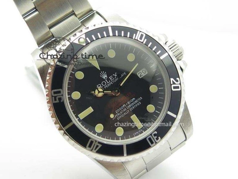 Vintage Sea Dweller 1665 Best Edition Double Red A2836 (Superlumed dial and hands) Reliable 3917