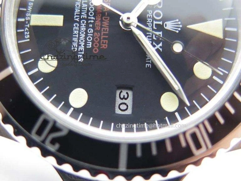 Vintage Sea Dweller 1665 JKF Best Edition Double Red On Bracelet A Unisex 3980