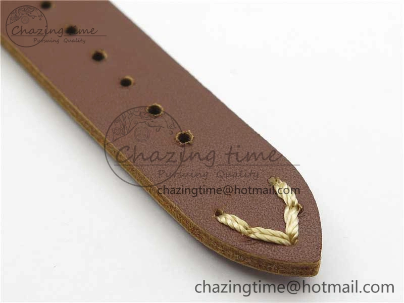 OnTrend Vintage Seamaster 300 Date SS B12 Black Dial On Brown Leather Strap A2836 (Free Nylon Strap) 7913