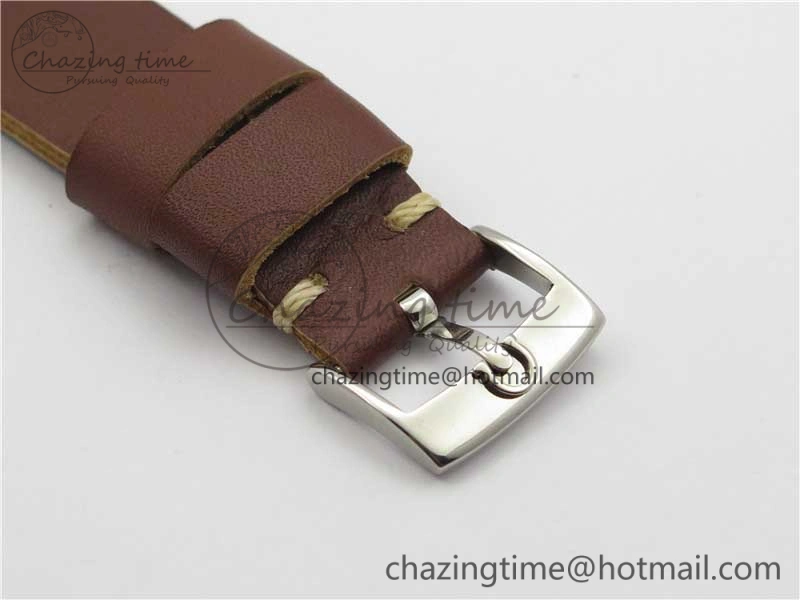 Vintage Seamaster 300 No Date SS B12 Black Dial On Brown Leather Strap A2836 (Free Nylon Strap) Soft 7912