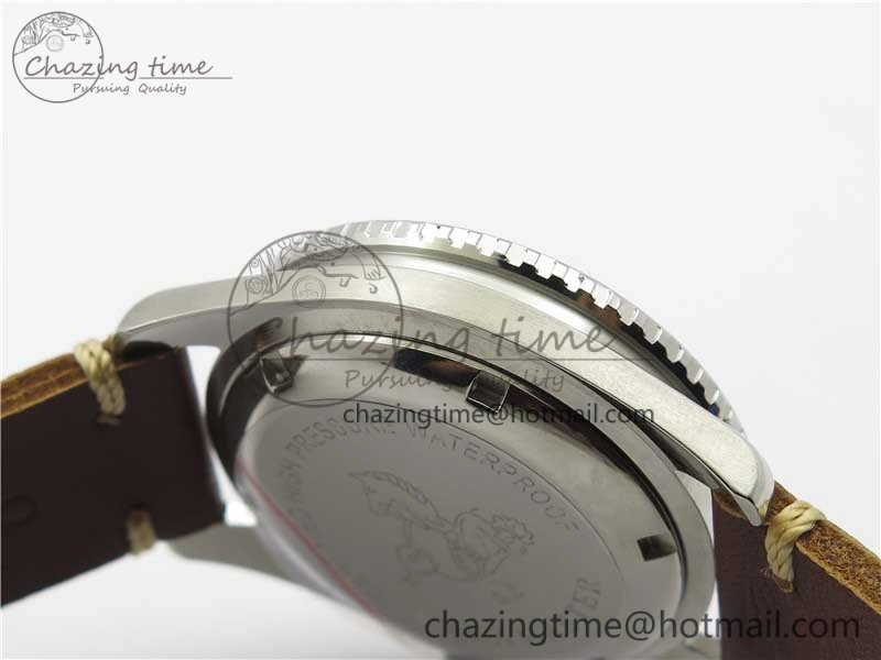 Sophisticated Vintage Seamaster 300 No Date T SS B12 Black Dial On Brown Leather Strap A2836 (Free Nylon Strap) 7910