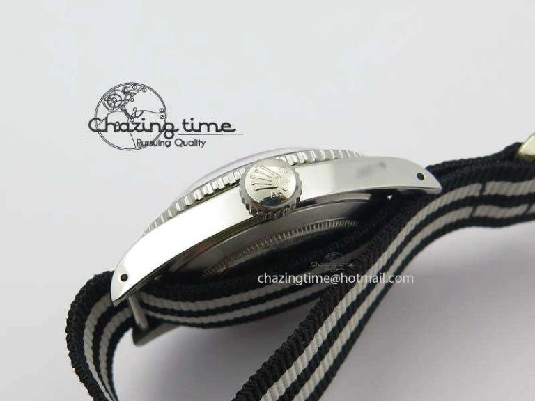 Vintage Submariner No Date SS Black Dial 200m 660ft On Nylon Strap A GoAnywhere 3861