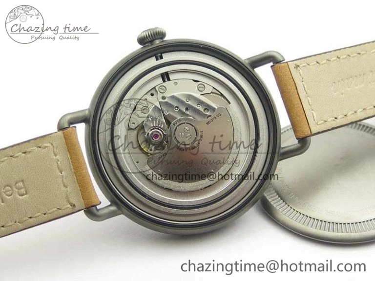 Seasonal WW1-92 Heritage 1:1 Best Edition Black Dial On Brown Leather Strap MIYOTA 5220